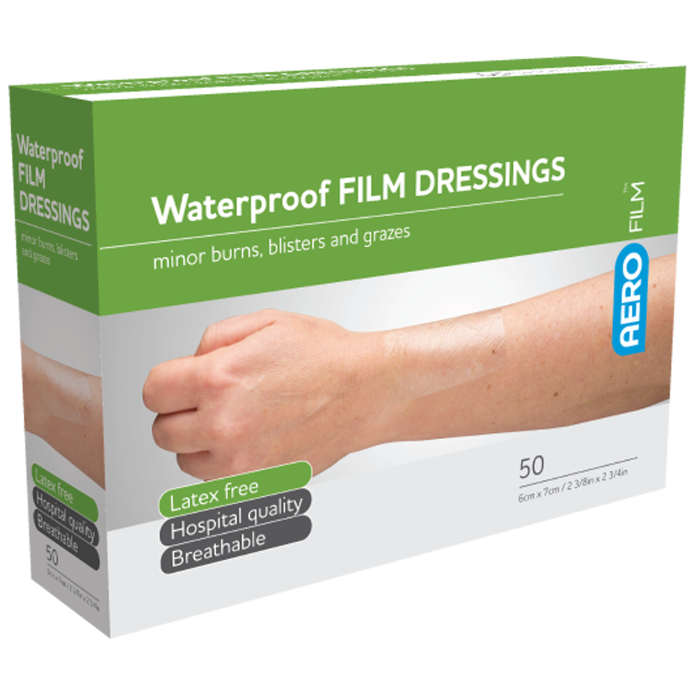 Aero Healthcare AEROFILM Waterproof Film Dressing 6 x 7cm  Box/50