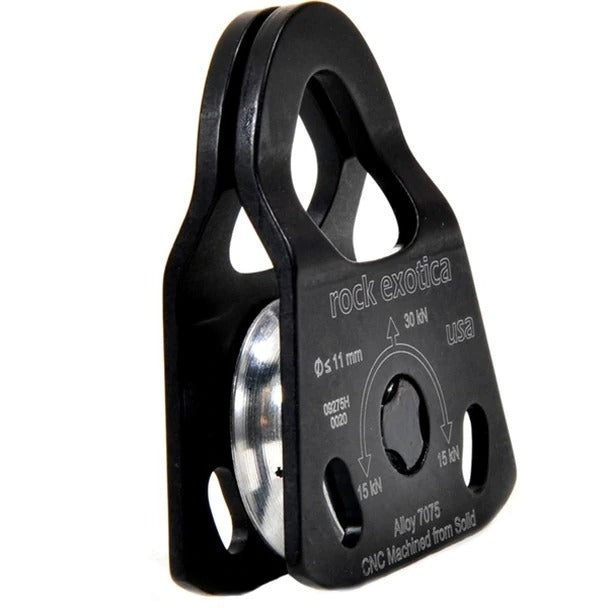 Rock Exotica Mini Machined Pulley SINGLE - BLACK