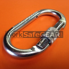 25kN Steel Oval Carabiner with a locking Screw Gate (299S)