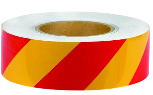 50mm x 45.7mtr  - Class 2 Reflective Tape - Red and Yellow (RT3RY)