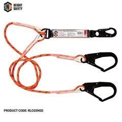 LINQ Double Leg Kernmantle 2M Shock Absorb Rope Lanyard