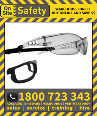 On Site Safety STEALTH Positive Seal Safety Glasses Eye Protection Specs