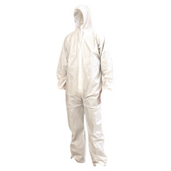 Prochoice Large Disposable Coverall WHITE (DOW)