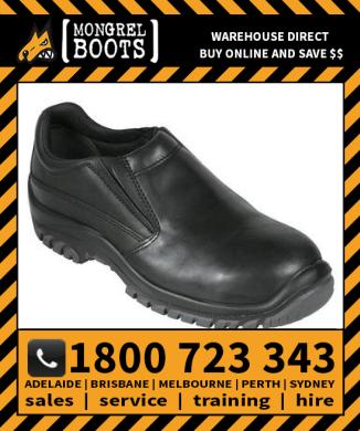 Mongrel Black Slip On Shoe Safety Work Boot Victor Footwear Shoe (315085)