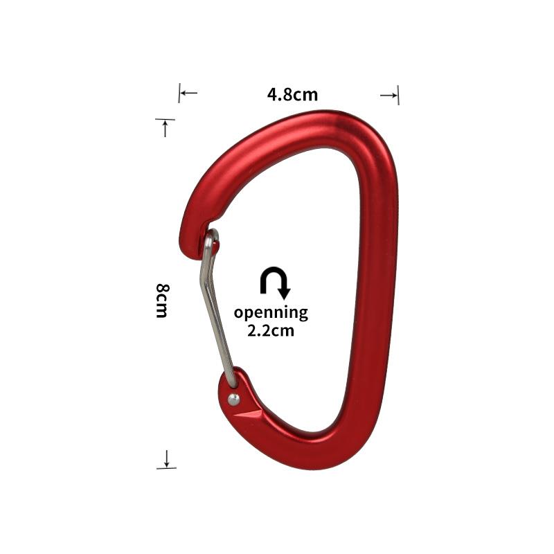 16kN Heightech Blue Climbing Karabiner