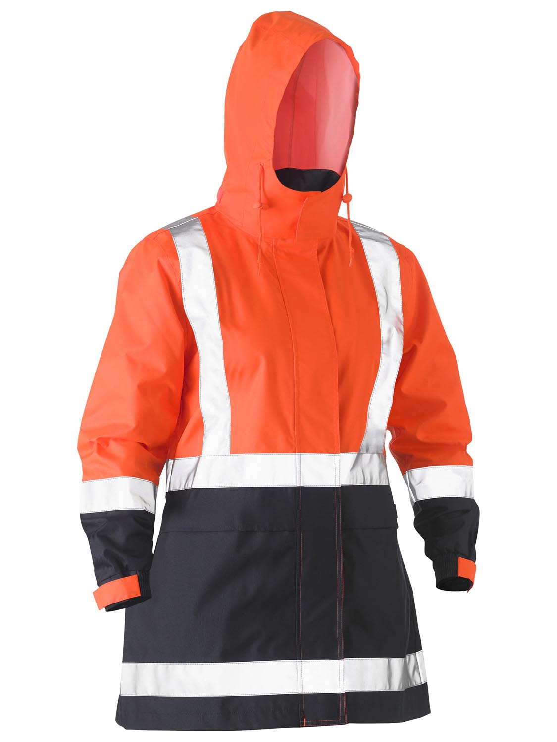 Bisley Women's H Taped Two Tone Hi Vis Rain Jacket