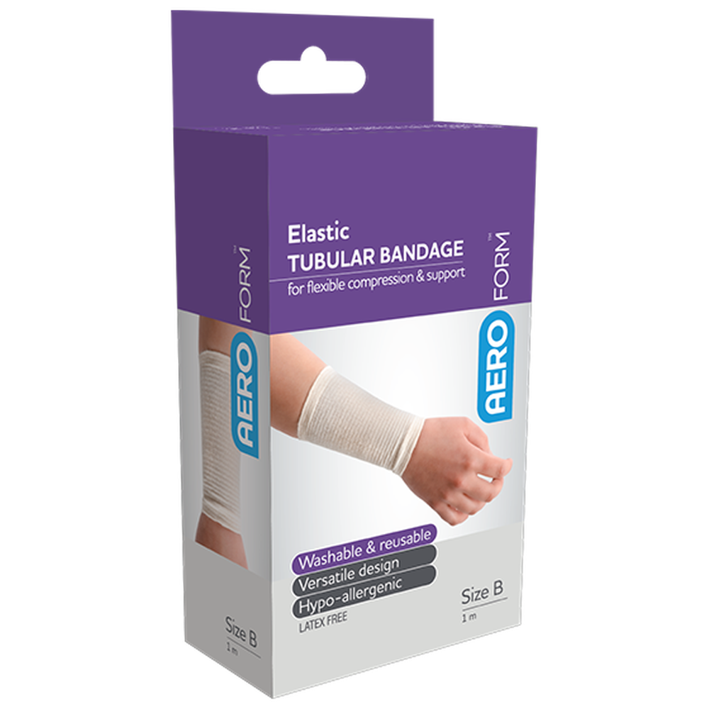 Aero Healthcare AEROFORM Size B Small Limbs Elastic Tubular Bandage 6.5cm x 1M