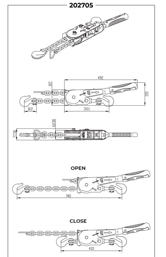 Maxibinder (AusBinder V3) with swivel head 8mm (202705)