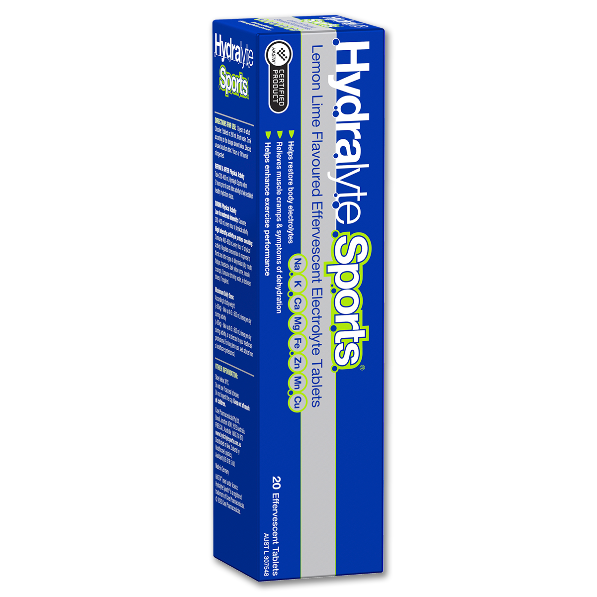 Hydralyte Sports Effervescent Electrolyte Tablets - Pack of 20