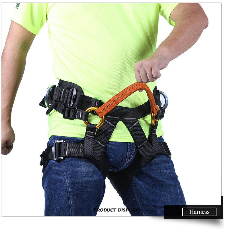 Black Tree Arborist Climbing Sit Harness