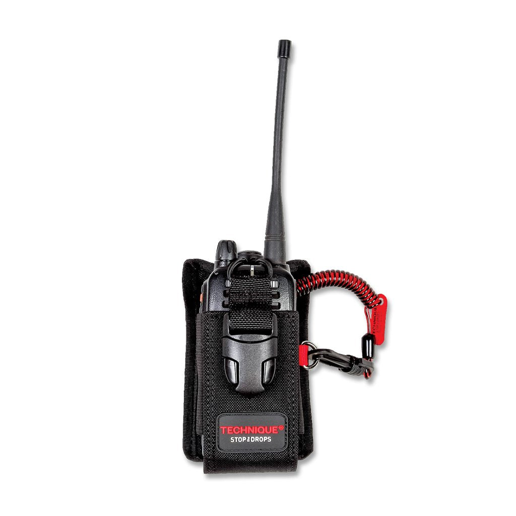 GRIPPS Adjustable Two-Way Radio Holster With Coil E-Tether And E-Catch (Pack of 10)