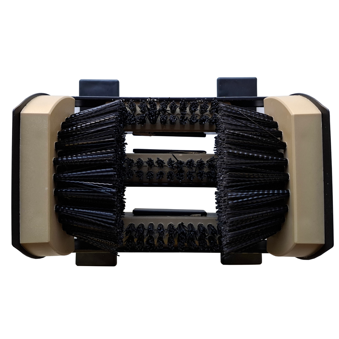 2-PACK of Heavy Duty Mounted Boot Brush - 3 Sided Mud and Dirt Scraper