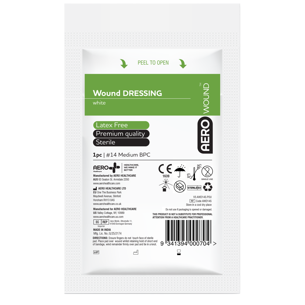 Aero Healthcare AEROWOUND #14 Wound Dressing 12 x 12cm Bag/12
