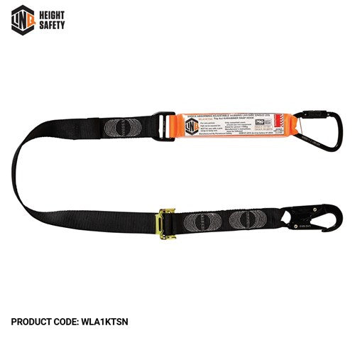 LINQ Elite Single Leg Shock Absorbing 2M Adjustable Lanyard