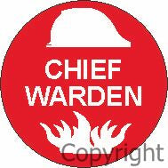 CHIEF WARDEN 50mm Diameter SS Vinyl (Pack of 5)