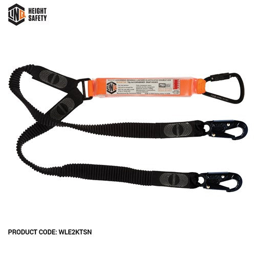 LINQ Elite Double Leg Elasticated Lanyard