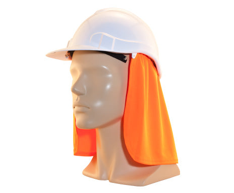 Uveto Hi Vis Orange Attach-A-Flap Micro Mesh Lightweight Head Cover (AAFOR)