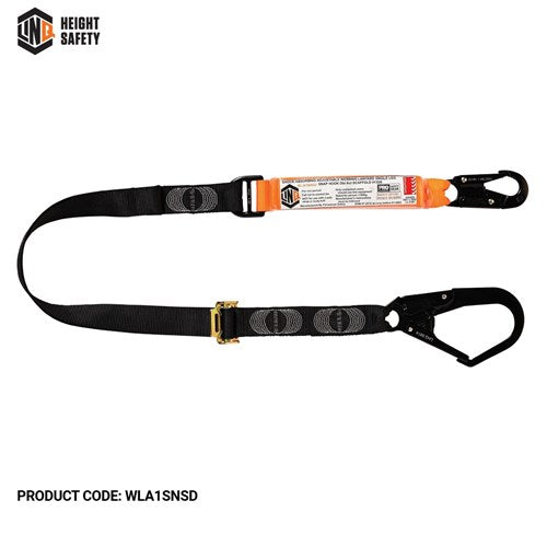 LINQ Elite Single Leg Shock Absorbing 2M Adjustable Lanyard