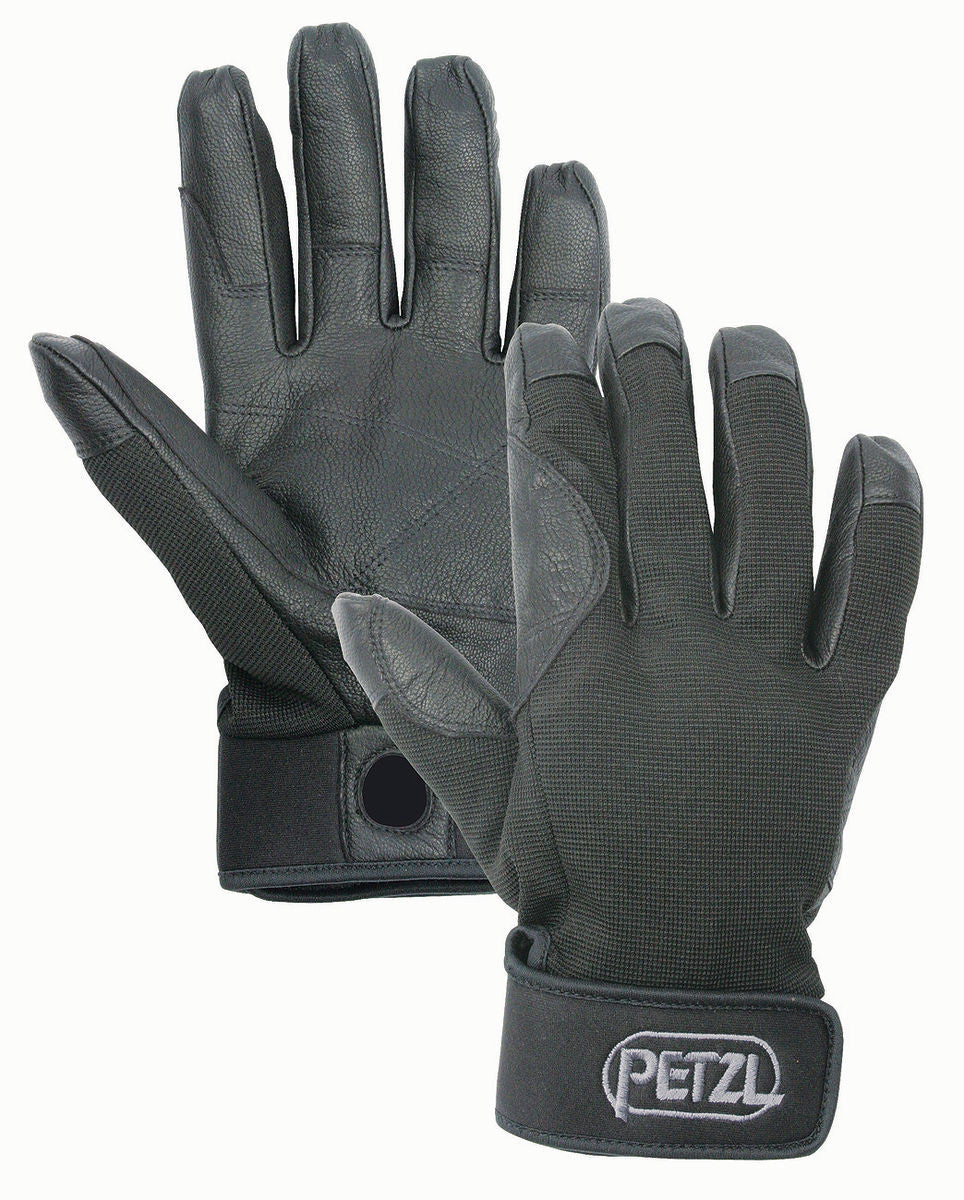 Black Petzl Petzl Cordex Belay/Abseiling Glove Medium