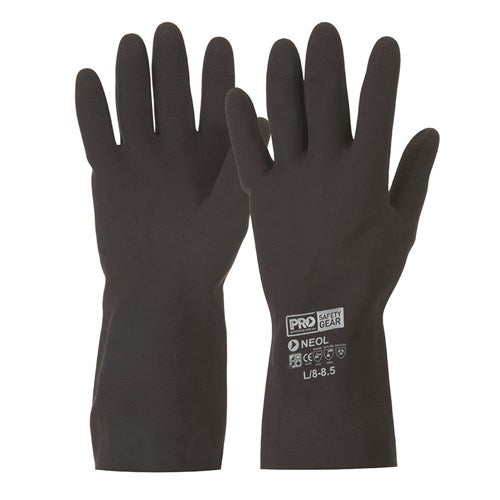 ProChoice 2XL/10 Chemical Resistant Glove Black Neoprene Heavy Duty. Length 33cm (NEO)