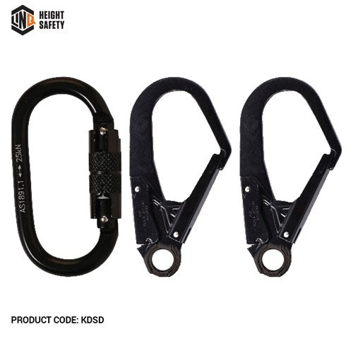 LINQ Double Leg Kernmantle 2M Shock Absorb Rope Lanyard