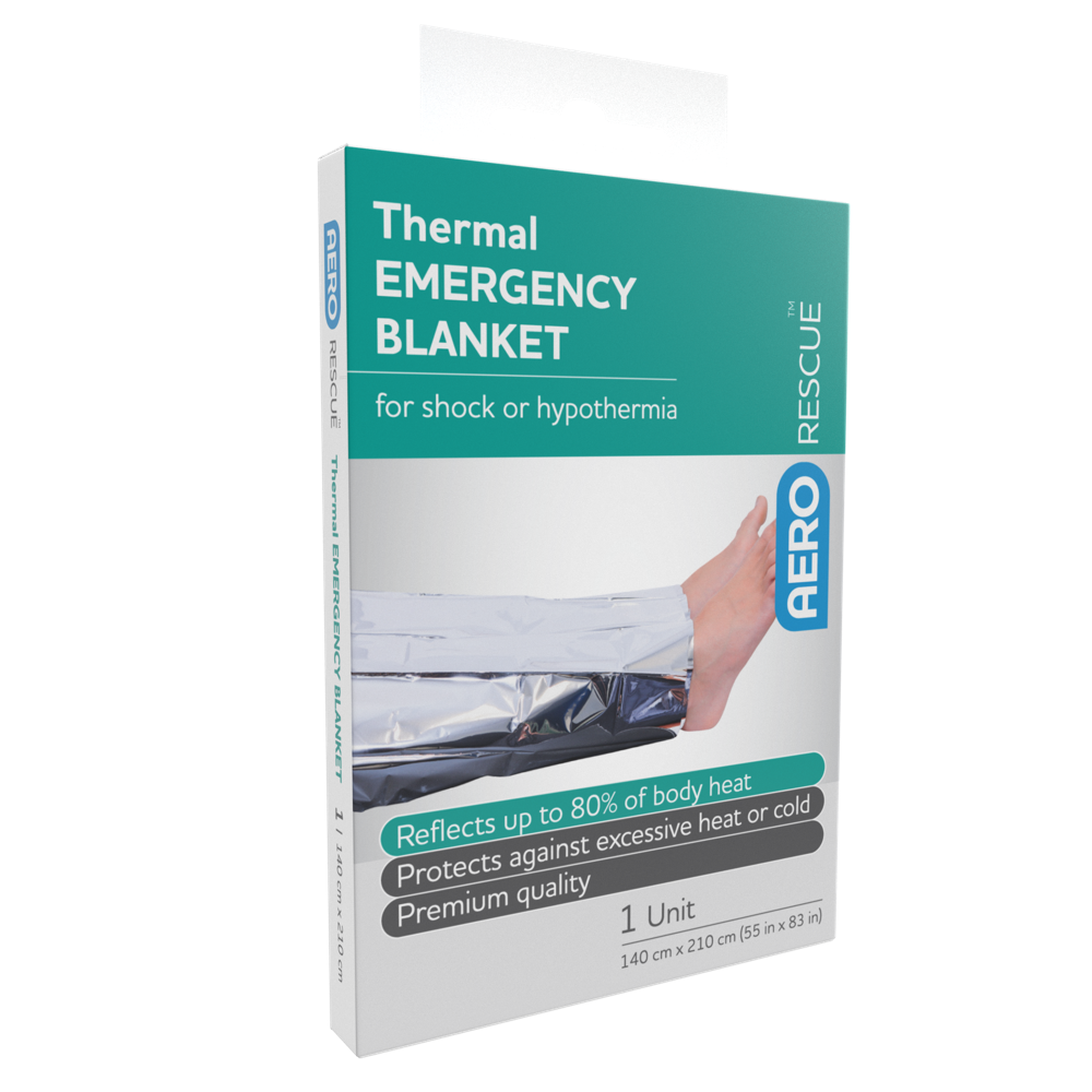 Aero Healthcare AERORESCUE Thermal Blanket 140 x 210cm Box/1