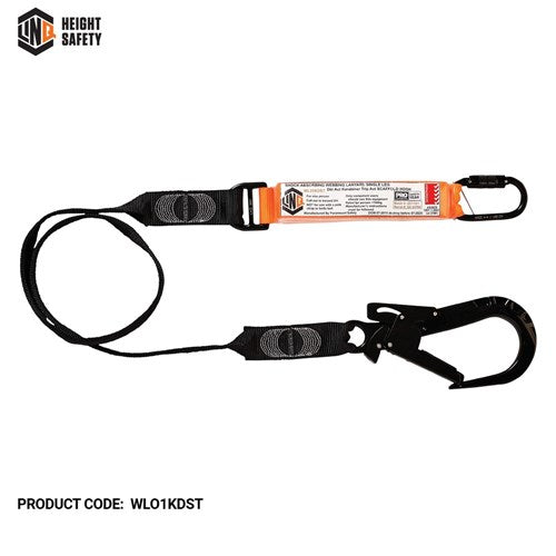 LINQ Elite Single Leg Shock Absorbing Webbing Lanyard