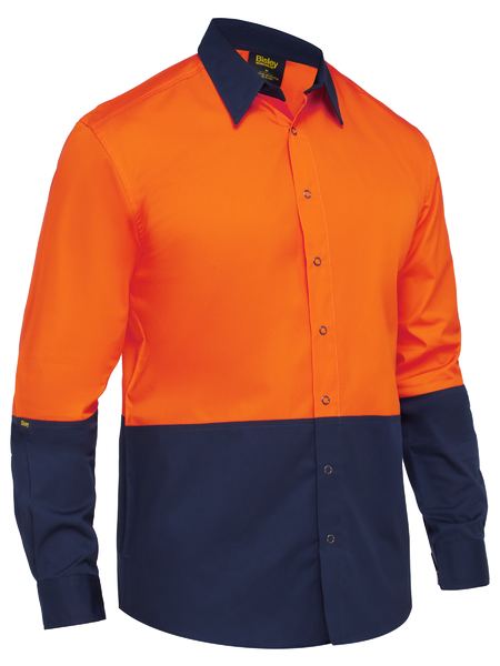 Bisley Two Tone Hi Vis Long Sleeve Shirt