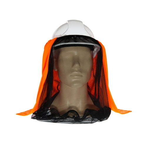 Uveto HI VIS ORANGE Net 'N Shade Head Face Protection Add-on