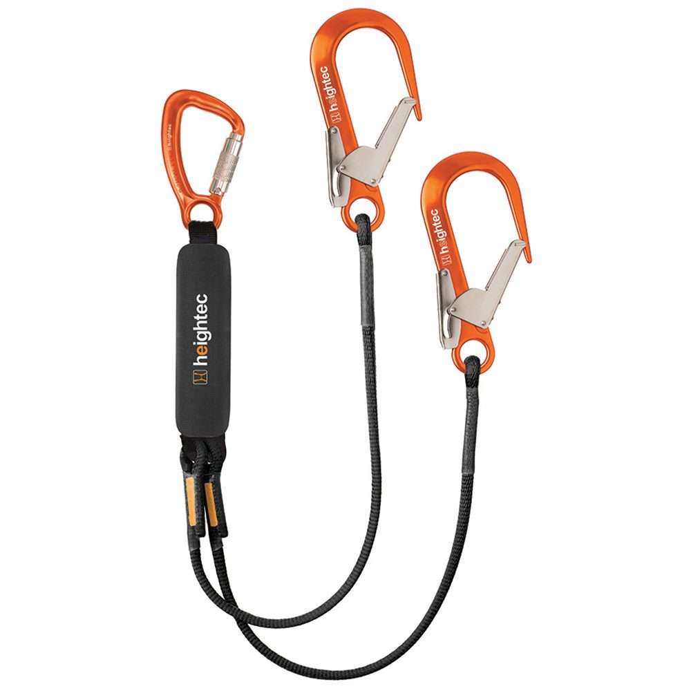 Heightec TENSOR twin lanyard - tri-act 1.25m s.hooks