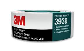 3M Heavy Duct Tape 3939 Silver 50mm x 54.8m (70006250131)