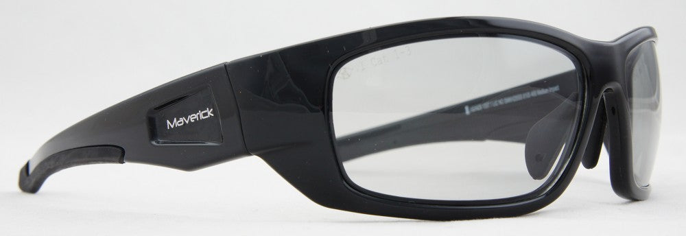 Bandit III MAVERICK Safety Glasses - Black Frame Photochromatic