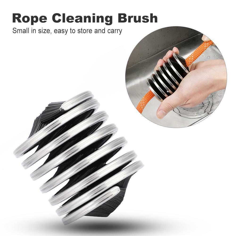 Outdoor Rope Cord Sling Cleaning Brush Rock Climbing Wash Tools Black Portable