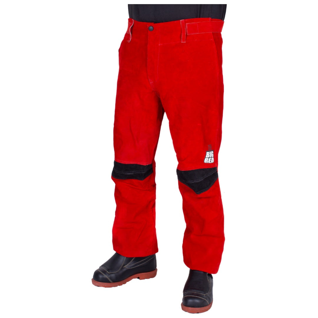 Elliotts Big Red Leather Welders LRG-XLG Trousers - Full Seat (BRWTFSLRG)