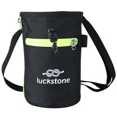 Black Luckstone Chalk Bag with Belt