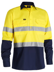 Bisley X Airflow Closed Front Taped Hi Vis Ripstop Shirt