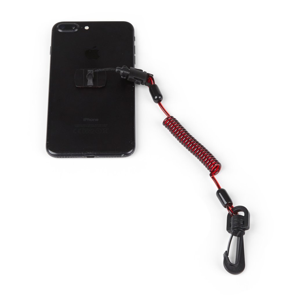 GRIPPS Non-Conductive Coil E-Tether With Poly Clip