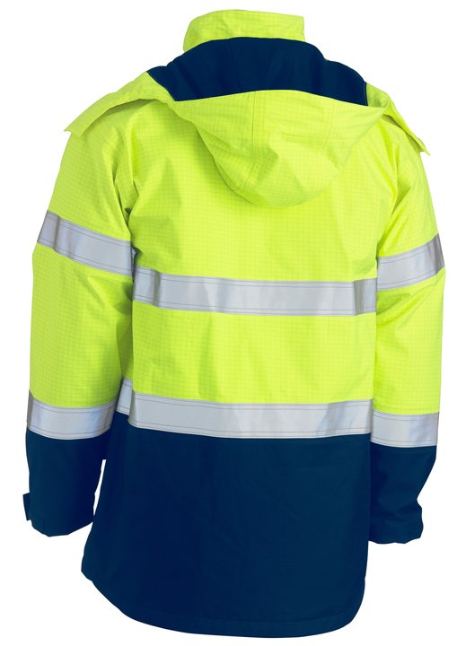 Bisley Taped Hi Vis FR Wet Weather Shell Jacket