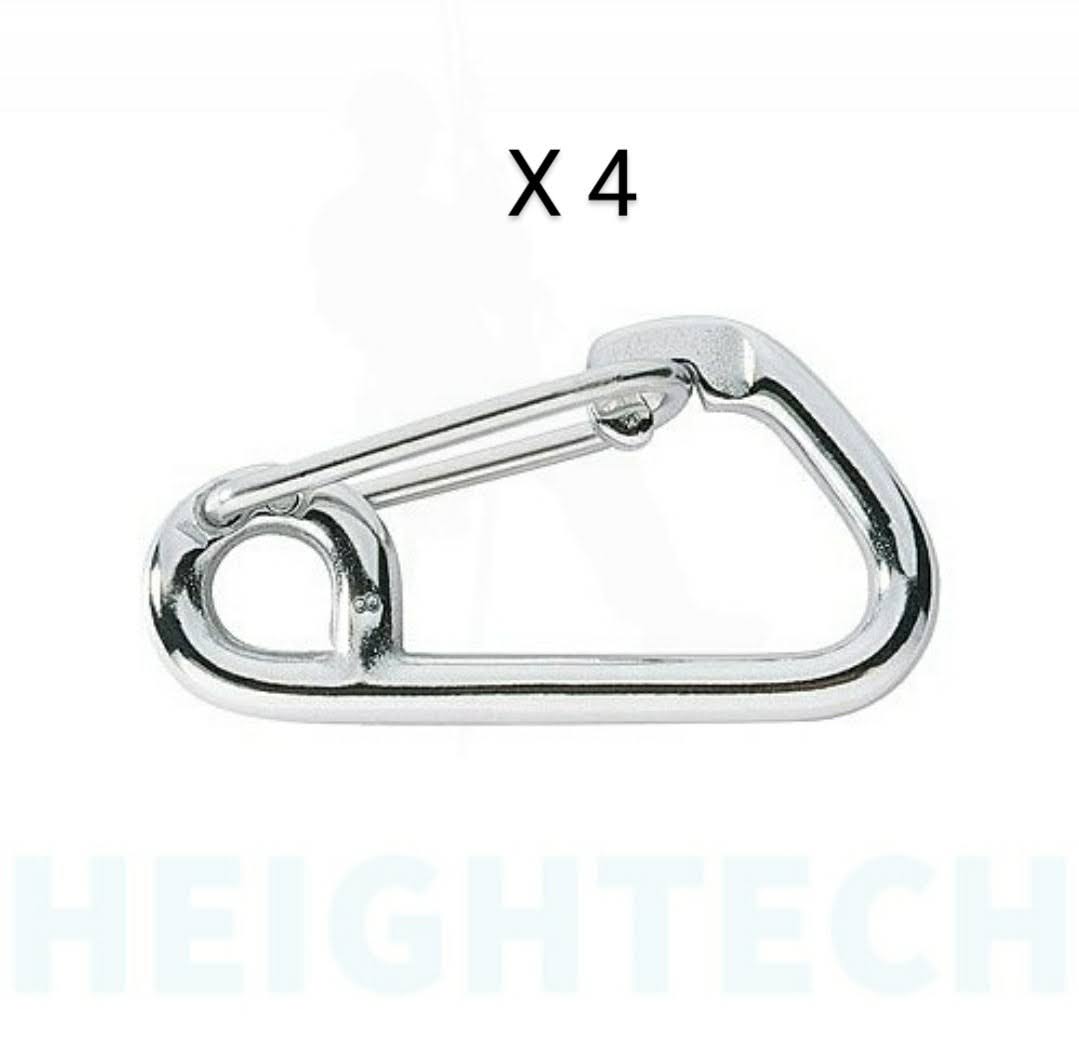 8mm RonStan Stainless steel Spring Hook Asymetric  Carabiner- PK-4