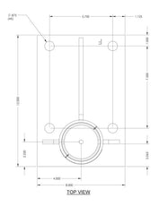 Floor mounted base plate/sleeve Carbon Steel