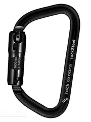 Rock Exotica rockSteel Auto-Lock Carabiner - 45Kn - BLACK