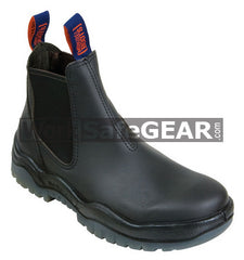 Mongrel Black Kip Elastic Sided Boot Safety Work Boot Victor Footwear Shoe (916020)