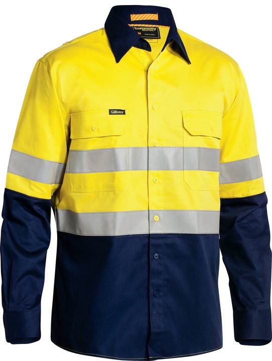 Bisley Taped Hi Vis Industrial Cool Vented Shirt