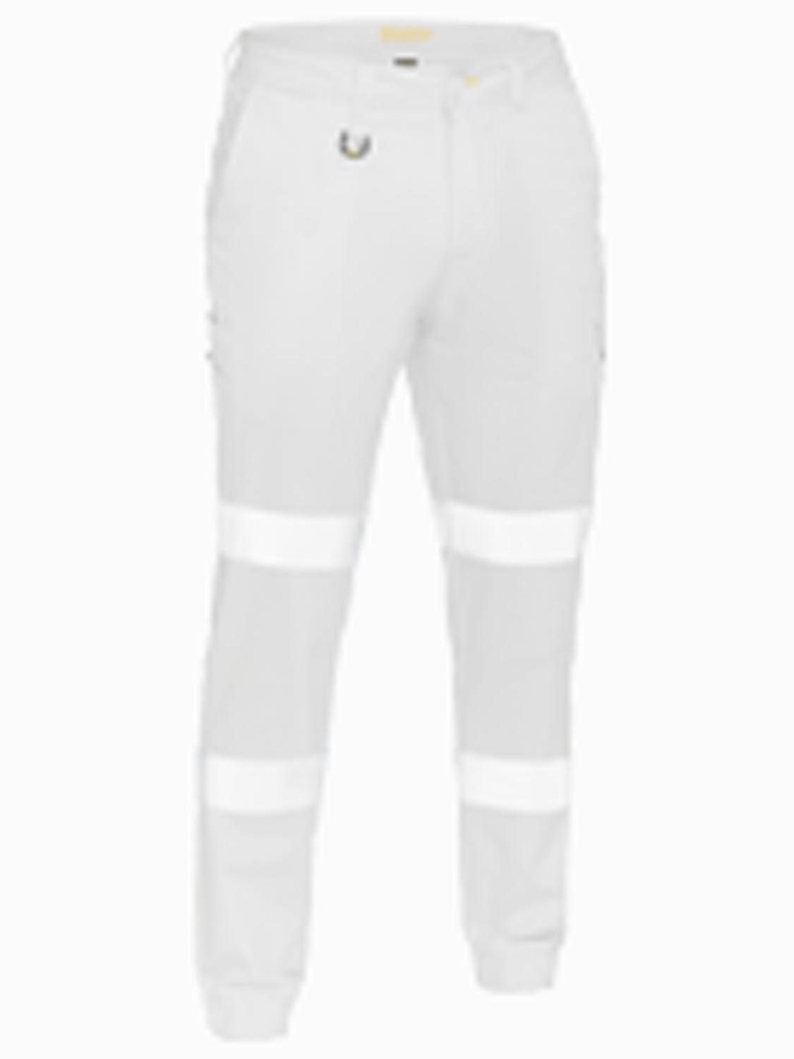 Bisley Taped Biomotion Stretch Cotton Drill Cargo Cuffed Pants