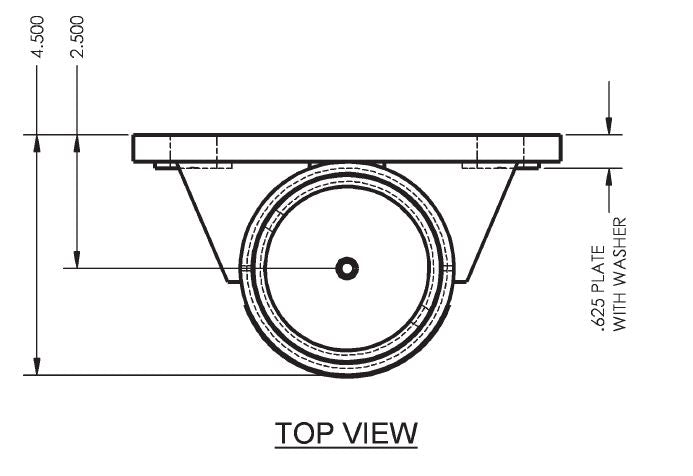 Wall mounted plate/sleeve, galvanized steel