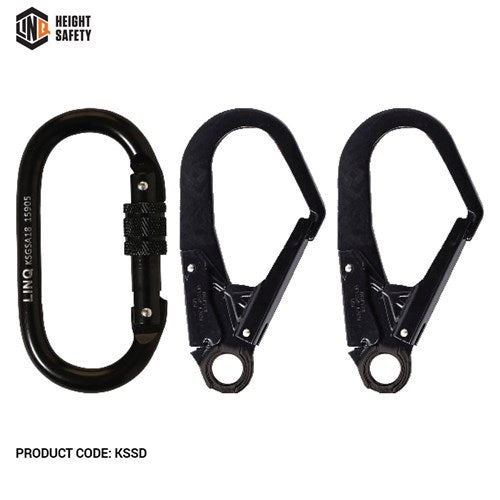 LINQ Elite Double Leg Shock Absorbing 2M Adjustable Lanyard