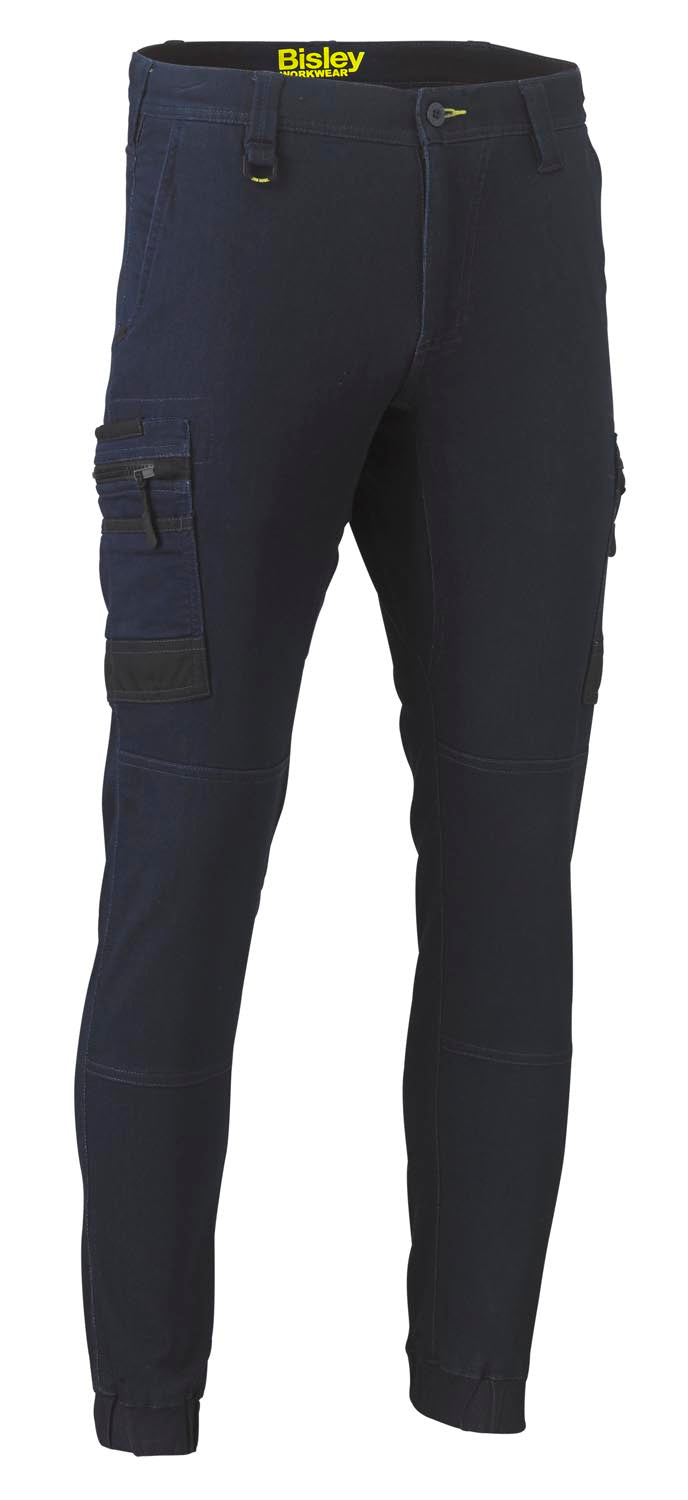 Bisley Flx and Move Stretch Denim Cargo Cuffed Pants