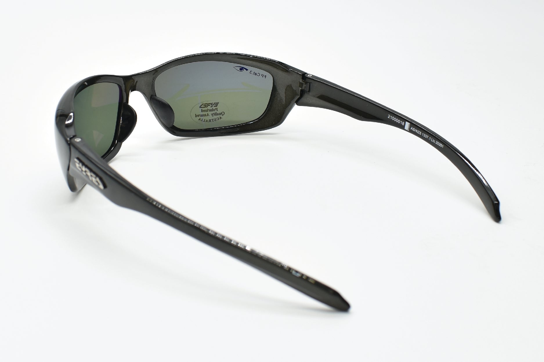 EYRES RAZOR Crystal Charcoal Frame Polarised Grey Lens