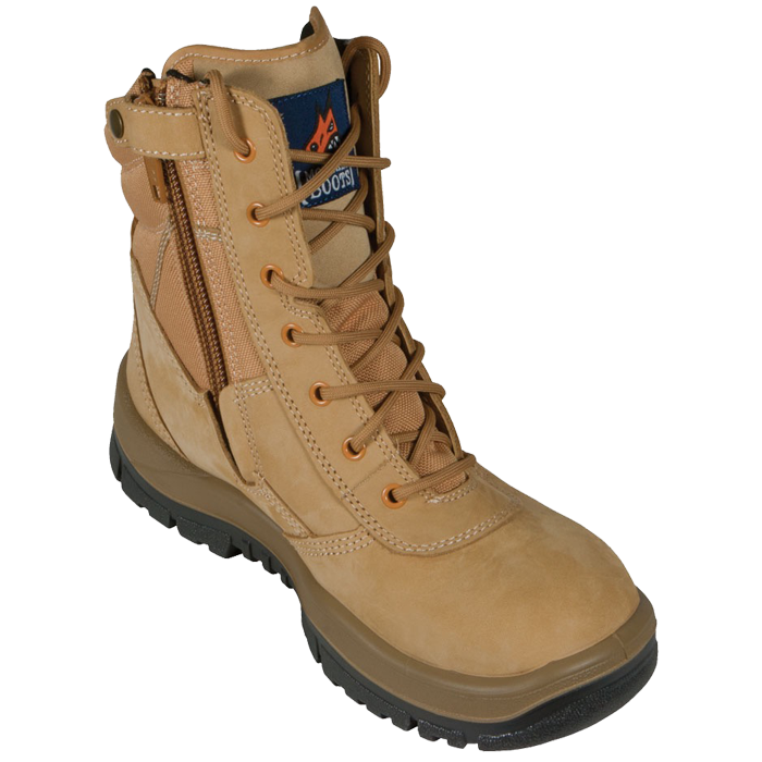 Mongrel Wheat High Leg Zipsider Boot Steel Cap (251050)