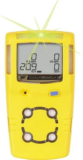 BW Gas Alert Micro Clip X3 LEL/O2/H2S/CO
